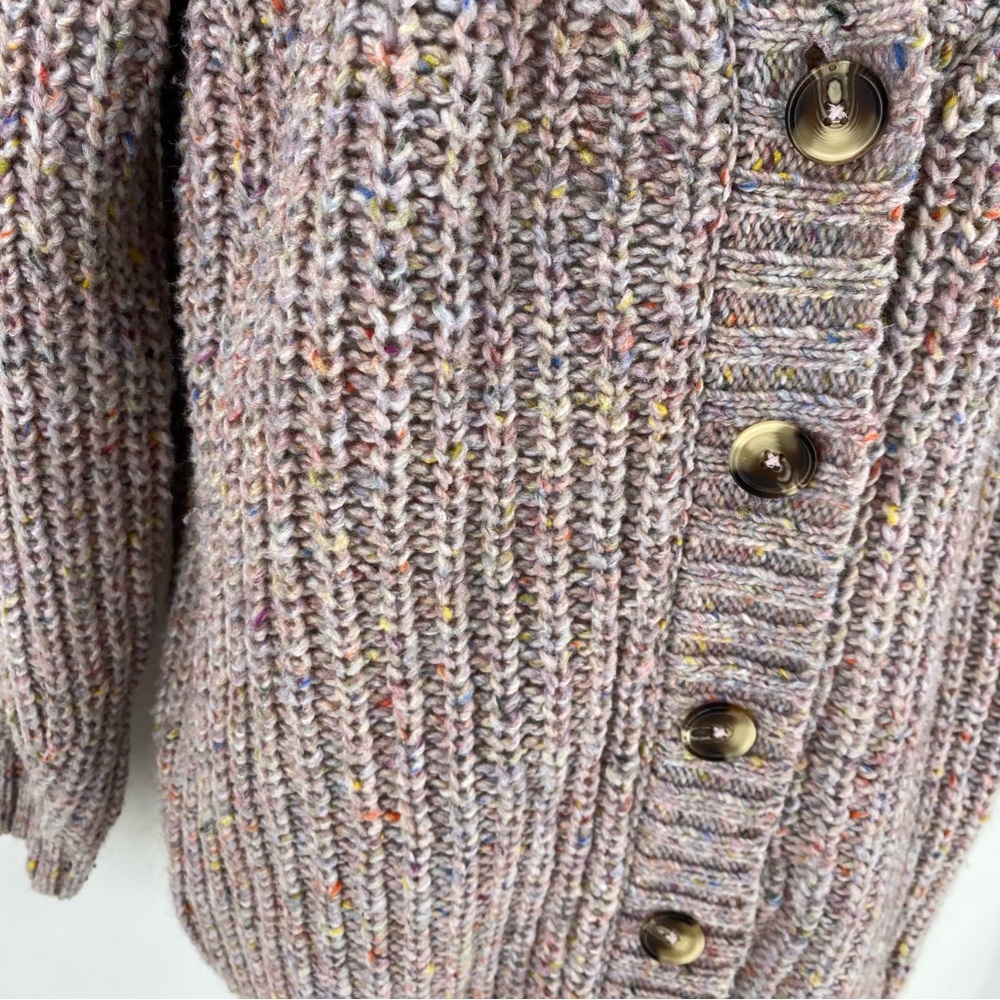 Falls Creek lavender knit cardigan - Picture 6 of 12